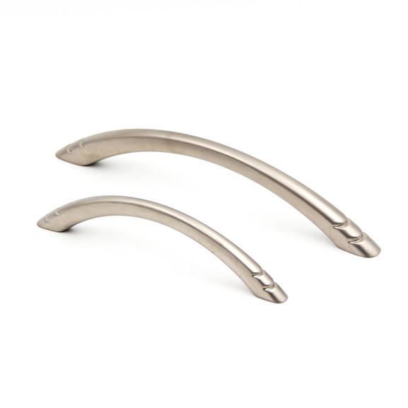 Satin nickel plated kitchen cabinet handle classic pull