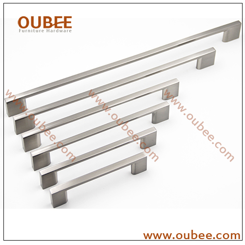 China Manufacturers Kitchen Cabinet Handles And Pulls Modern Style In Brushed Nickel