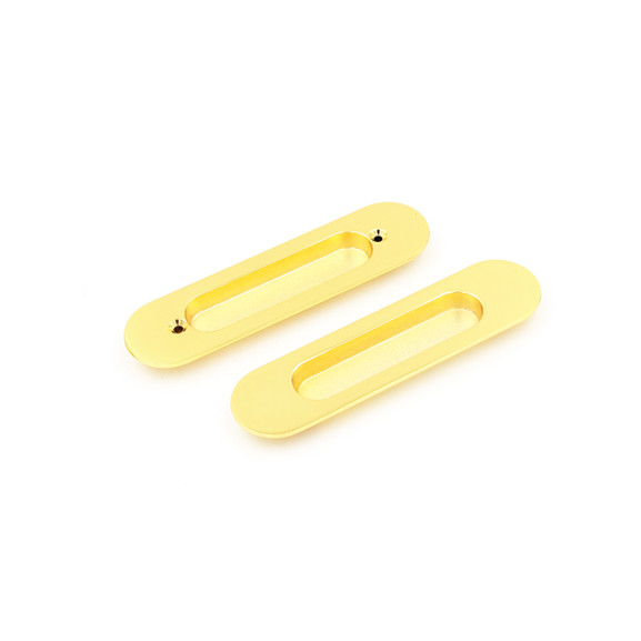 Gold Plating Recessed Drawer Handles Pulls For Furniture
