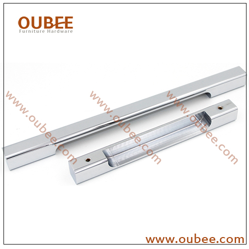 Fashion Design Aluminium Square Slim Drawer Pull Cabinet Handle