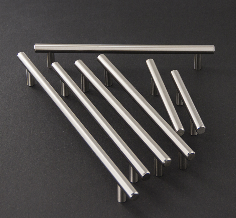 Современные популярные т-образные ручки для мебели из нержавеющей стали, железные ручки двери шкафа