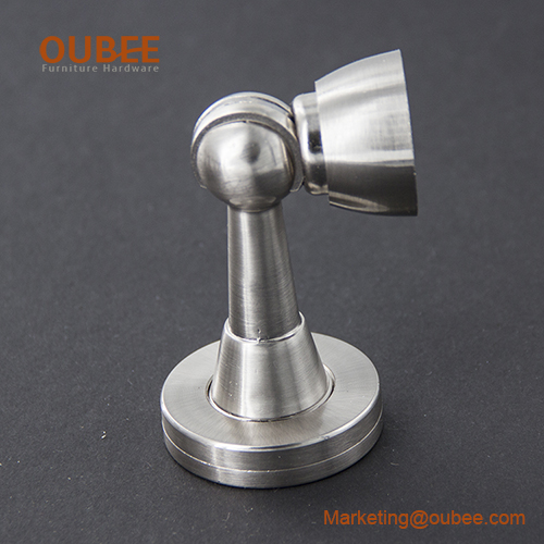 Oubee zinc alloy sliding rubber door stopper,wholesale magnetic door stop