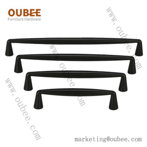 High End Cabinet Pulls Black Handles for Wardrobes Furniture Handles Manufacturer