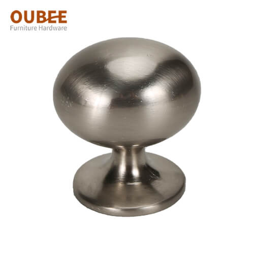 Oubee Furniture Cabinet Oval Knobs Brushed Nickel China Manufucturer Supplier