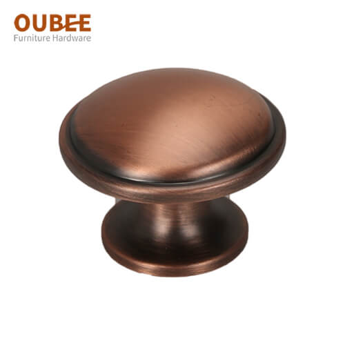 Oubee Kitchen Cabinet Mushroom Knobs Dia. 1.35 Inch Antique  Coffee Brushed