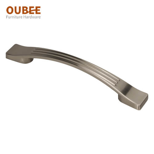 Oubee Cabinet Handle China Supplier Bridge Handle Hole Distance 5 Inch Brushed Nickel