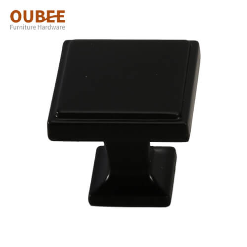 Oubee Matt Black Square Knob Mebloj Teniloj Kaj Teniloj Pograndisto