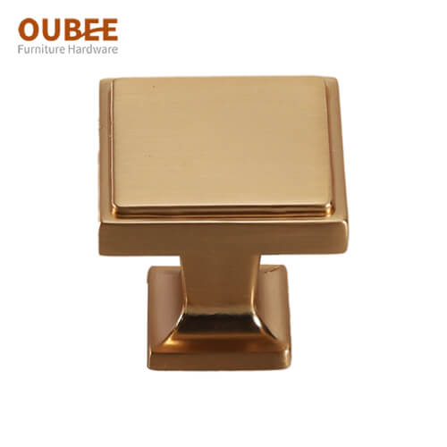 Brushed Brass Cabinet Door Square Knobs China Supplier